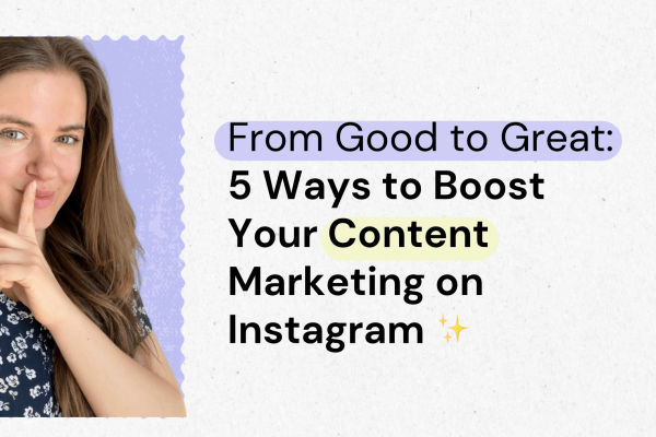 infographic explaining what kind of content marketing works on instagram