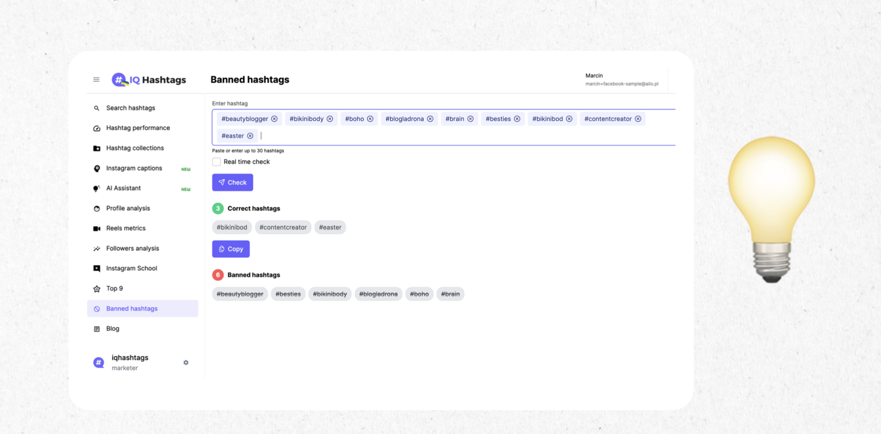 how to find banned hashtags on instagram