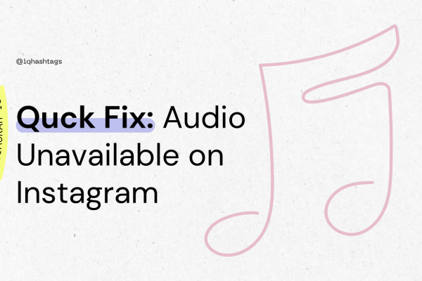 Audio Unavailable on Instagram